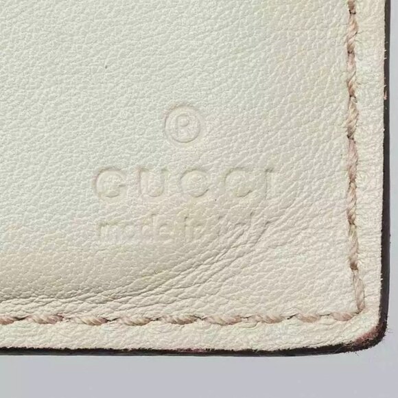 Gucci Dark White Guccissima Leather Bi-Fold Long Wallet - Picture 5 of 8
